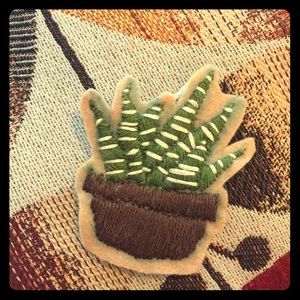 Succulent sew-on patch